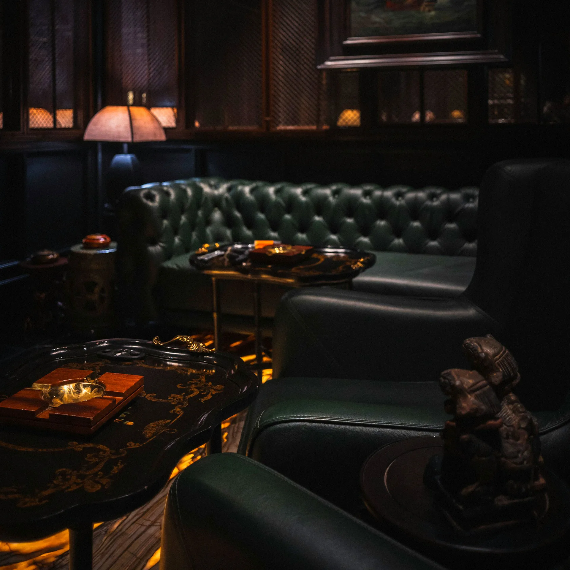 Intimate lounge scene